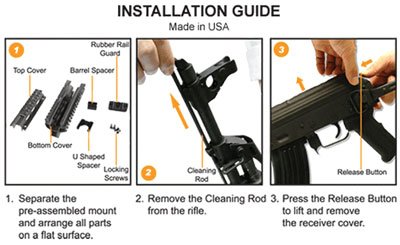 UTG RAIL PICATINNY AK47 - DROP-IN YUGO M70 - Image 4