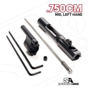 AR-15 ADJ PISTON SYSTEM W/CLAMPON .750'' GAS BLOCK MID LH