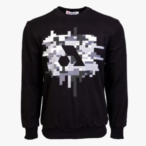 Arsenal Large Black Cotton-Poly Standard Fit Centre Graphic Pullover Sweater