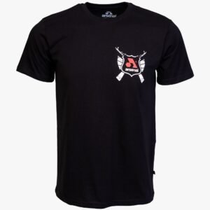 Arsenal Medium Black Cotton Relaxed Fit Classic T-Shirt