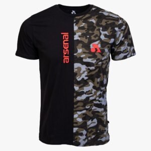 Arsenal Medium Black / Camo Cotton Relaxed Fit T-Shirt