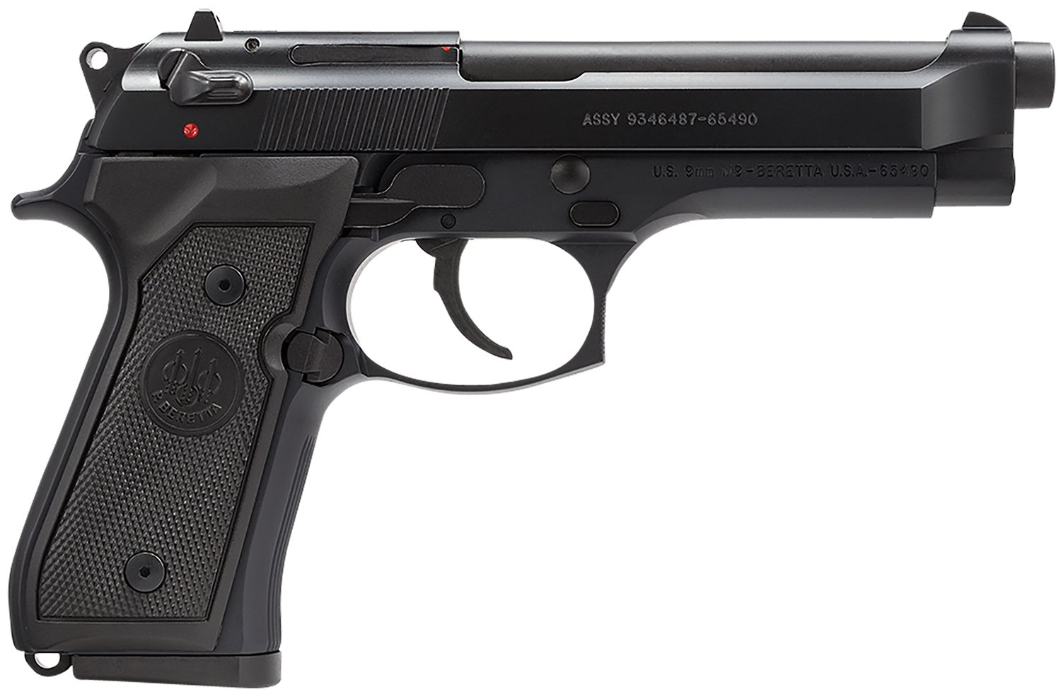 BERETTA 92 M-9 9MM BL/SY 4.9" 10+1 FS