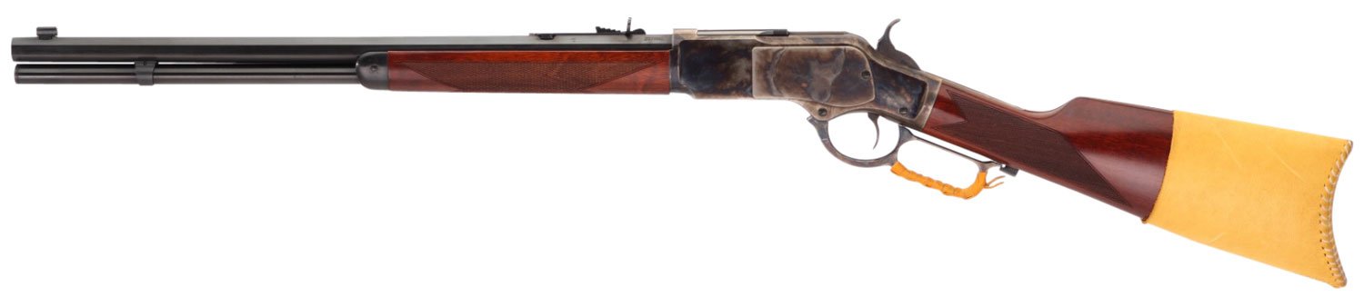 101969.jpg Taylors & Company 550240COM 1873 Comanchero 45 Colt (LC) Caliber with 10+1 Capacity, 18" Blued Barrel, Color Case Hardened Metal Finish & Walnut Straight Stock Right Hand (Full Size)