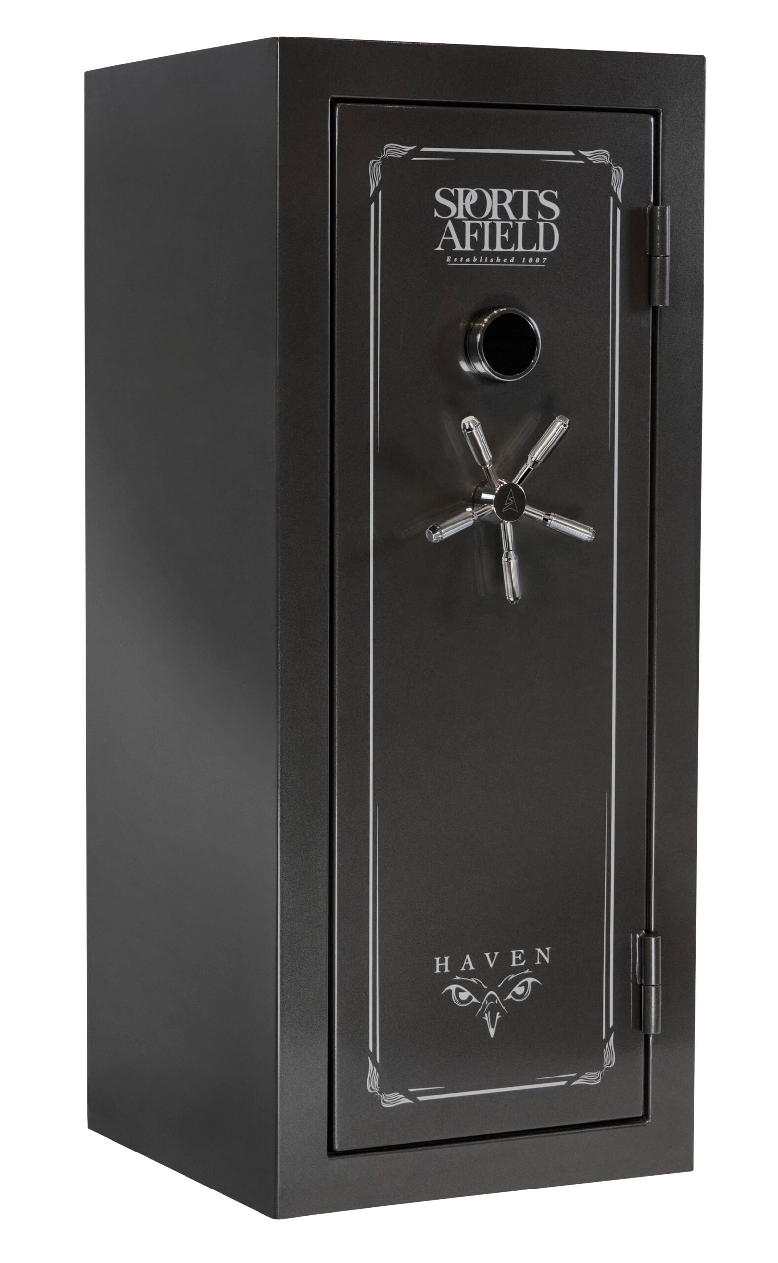 Sports Afield SECSA5925HXS Haven Electronic Keypad/Key Entry Dark Gray Metallic Steel Holds 24 + 4 59" H x 25" W x 24" D Fireproof- Yes