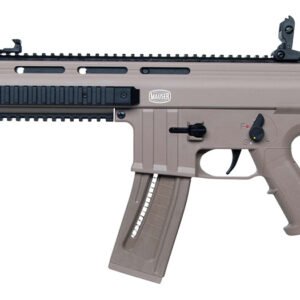Mauser Rimfire 4150014 M-15  22 LR 22+1 16.50" Barrel w/Flash Hider, Steel Receiver w/Tan Finish, Flip Up Front & Rear Sights, Side Folding Stock w/Adjustable Cheekrest, Manual Thumb Safety
