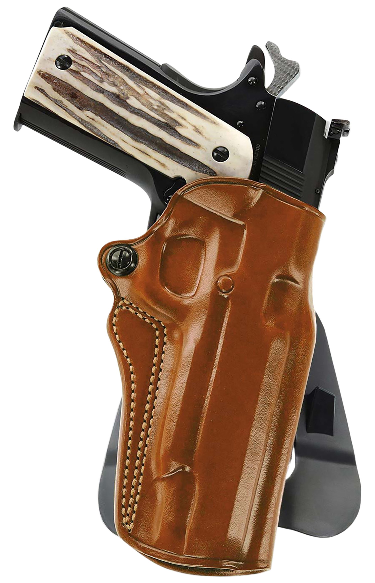153621.jpg Galco SM2-266R Speed Master 2.0 OWB Tan Leather Paddle Fits Kimber/Springfield 1911 4", Colt/SW1911SC/Para USA 4 1/4" Right Hand