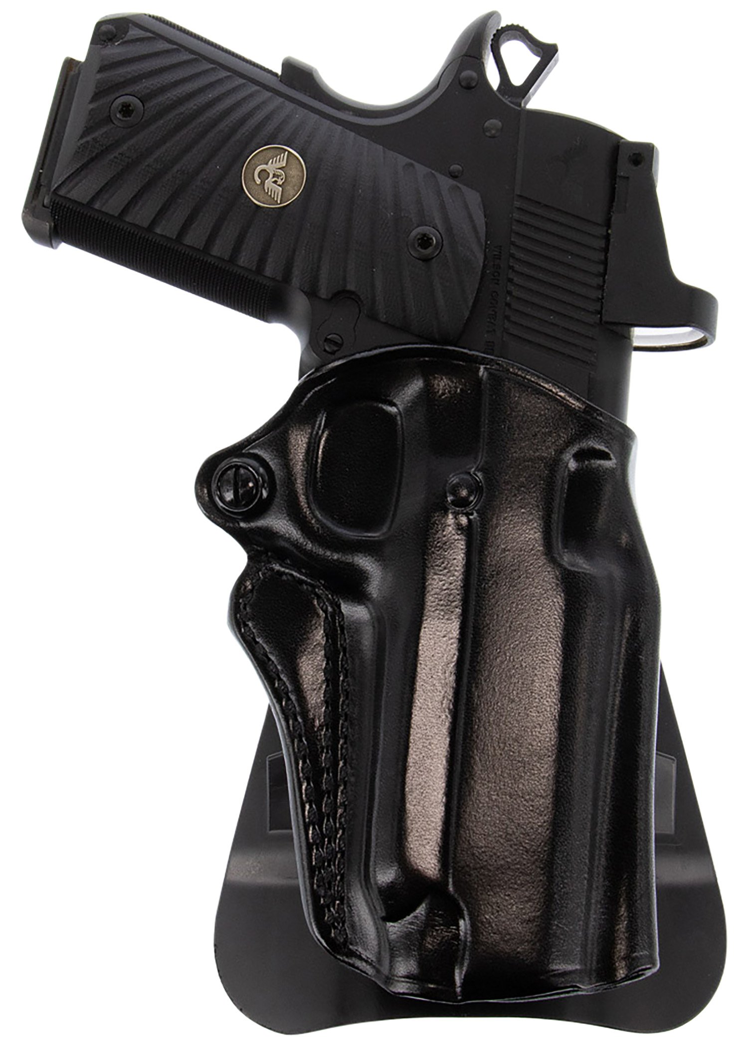 153622-1.jpg Galco SM2-266RB Speed Master 2.0 OWB Black Leather Paddle Fits Kimber/Springfield 1911 4", Colt/SW1911SC/Para USA 4 1/4" Right Hand