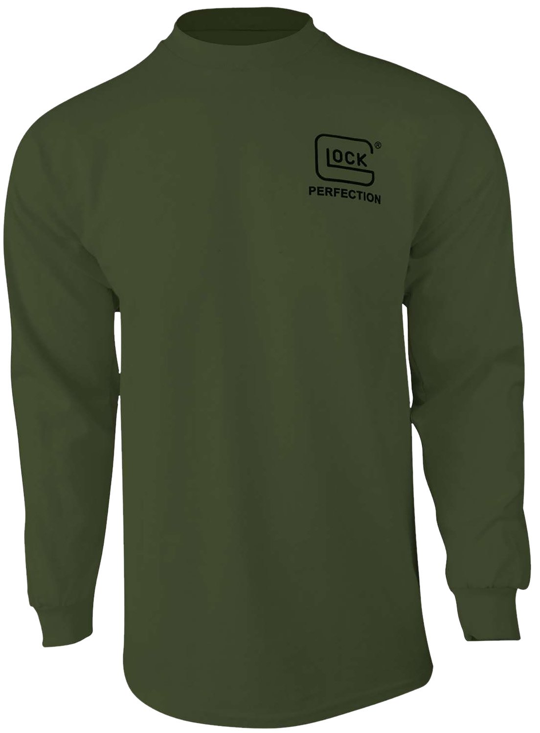 Glock AP96067 Born In Austria  Military Green Pre-Shrunk Cotton Long Sleeve Large