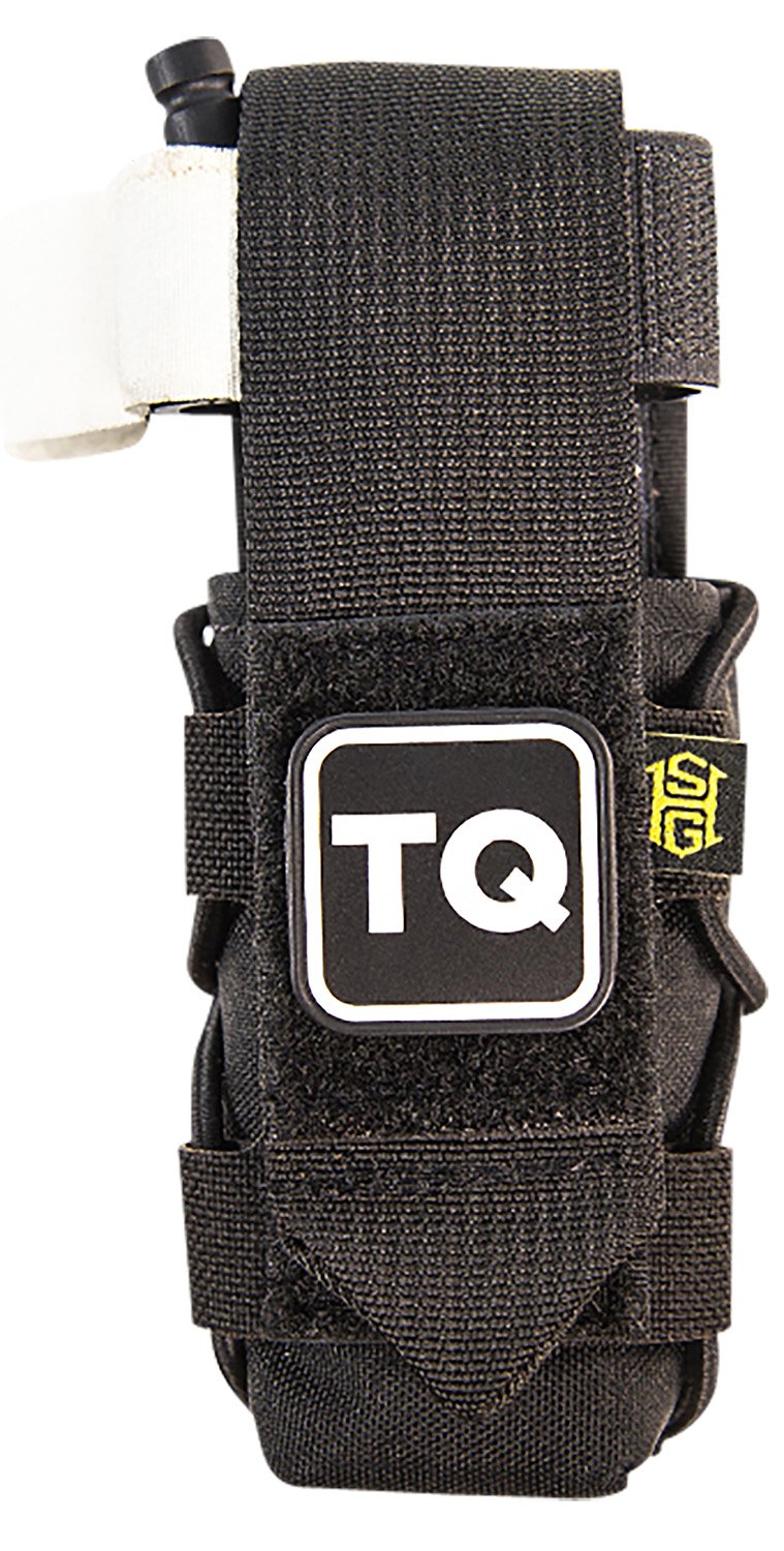 160923.jpg High Speed Gear 11TQ00BK TACO Tourniquet Pouch, Black Nylon with Velcro Closure, Fits MOLLE, Compatible with Most Windlass-Style Tourniquets, Includes TQ Patch