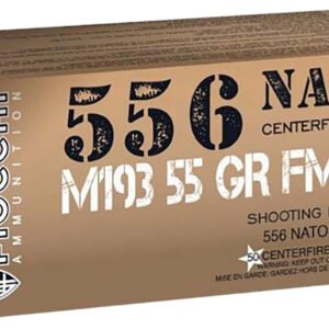 Fiocchi 556M193L 5.56NATO 55gr Full Metal Jacket Boat Tail 50 Per Box/20 Case