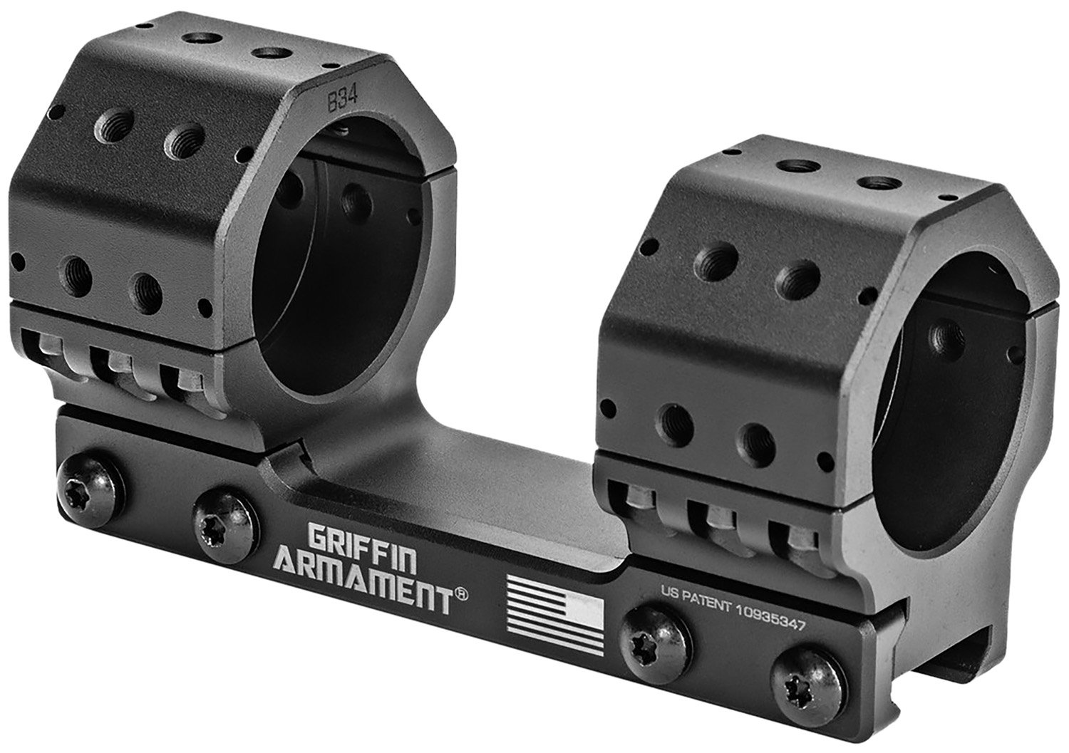 168434.jpg Griffin Armament GSM135H34MM GPM Scope Mount/Ring Combo Black 34mm Tube