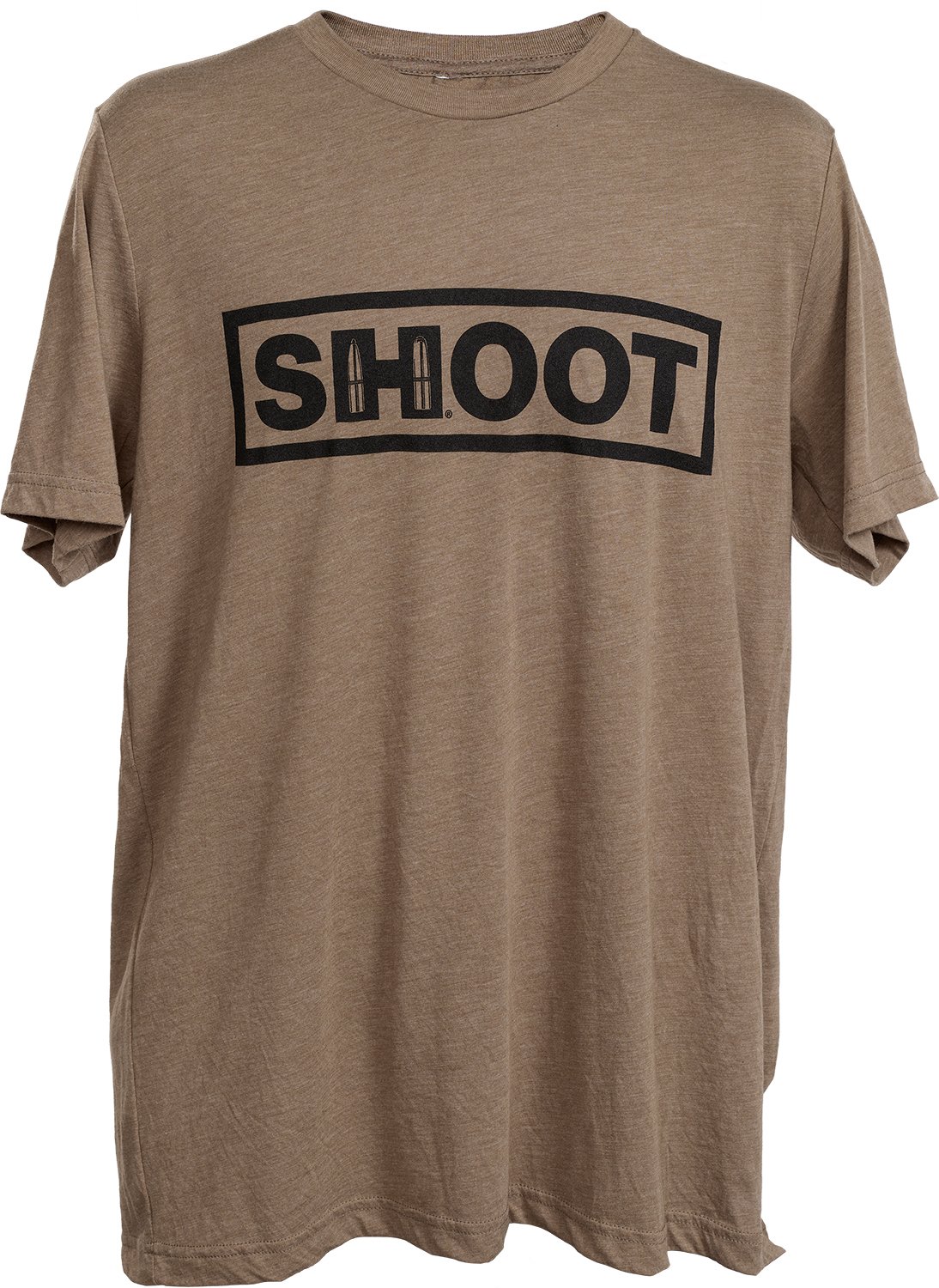 Hornady 99606L Shoot T-Shirt Brown Tri-Blend Short Sleeve Large