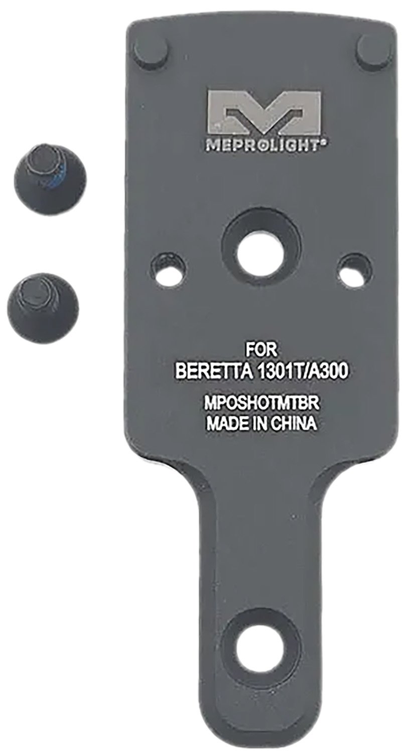 176865.jpg Meprolight USA 901141041 Optics Plate Shotgun Matte Black Aluminum Beretta 1301T/A300 RMR Footprint