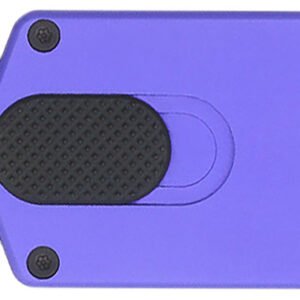 CobraTec Knives CTASPPUR ASP  1.94" OTF Dagger Plain D2 Steel Blade, 3.31" Purple Aluminum Handle