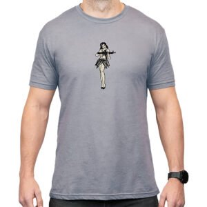 Magpul MAG1117-041-XL Hula Girl CVC  Stone Gray Heather Cotton/Polyester Short Sleeve XL