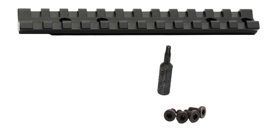 Savage Arms 56442 Scope Rail Revel Black Aluminum 8.40" Long