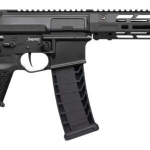 CMMG 94A68CD-AB Zeroed Banshee Mk4 9mm Luger 33+1 6.50" Black Nitride Threaded Barrel, Black Armor Cerakote Aluminum Receiver w/Picatinny Rail, M-LOK Handguard, Black Polymer CMMG RipBrace, CMMG Zeroe
