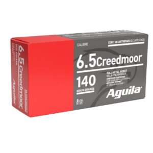 Aguila 6.5mm Creedmoor Ammunition 1E650110 140 Grain Full Metal Jacket Boat Tail 20 Rounds