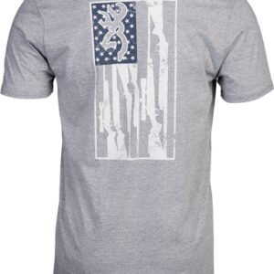 BROWNING SS T-SHIRT BROWNING - LEGACY FLAG HTHR GRAY XLARGE