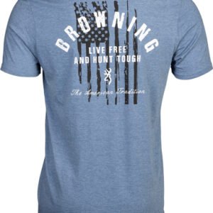 BROWNING SS T-SHIRT HUNT TOUGH - BLUE XLARGE