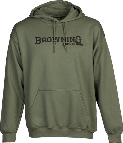 BROWNING HOODIE BRANDED BUCK - MARK GREEN LARGE