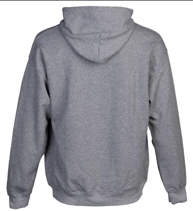 BROWNING HOODIE VINTAGE EMBLEM - GREENHEAD HEATHER GRAY LARGE