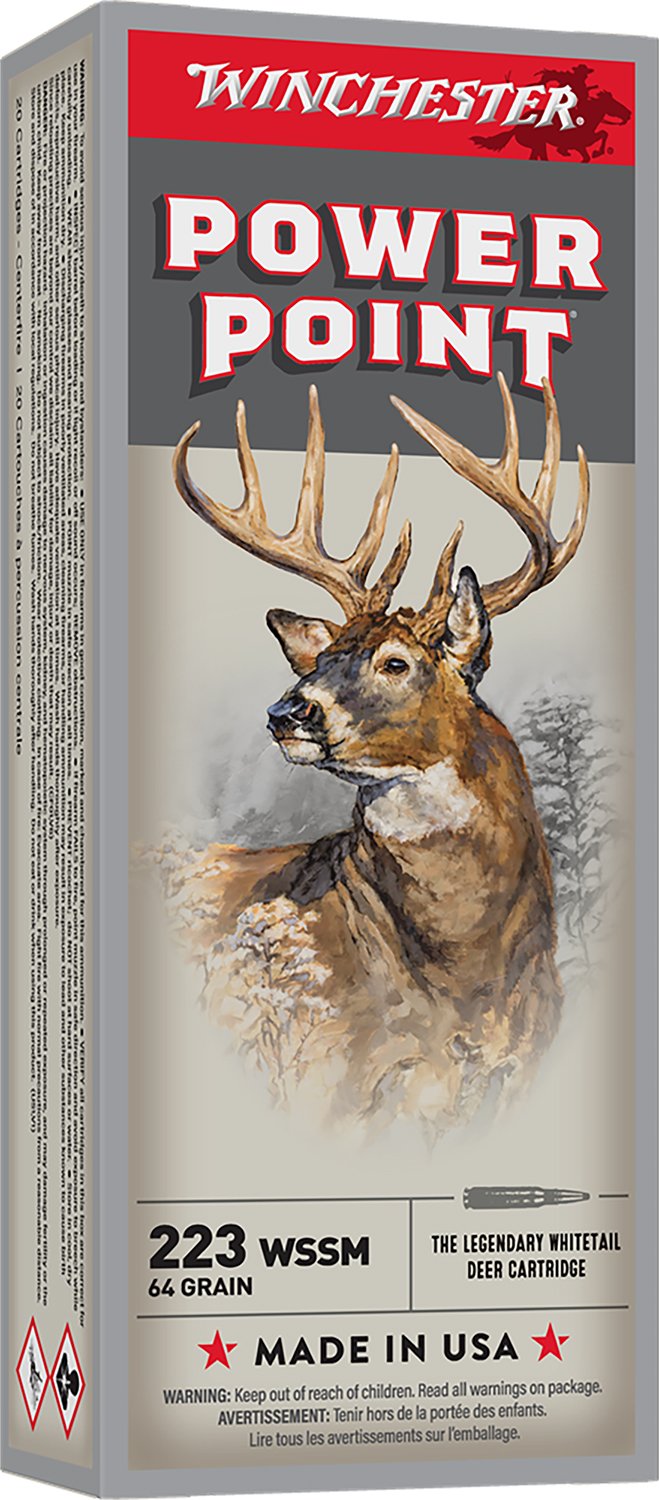 Winchester Ammo X223WSS1 Power-Point  223WSSM 64gr 20 Per Box/10 Case