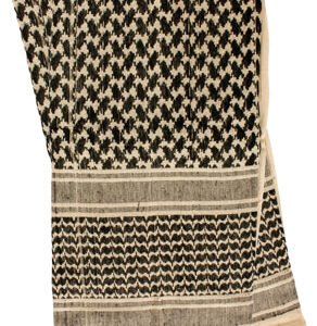 RED ROCK SHEMAGH HEAD WRAP - KHAKI/BLACK