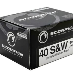 SCORPION 40 S&W - 180GR JHP 20RD 10BX/CS
