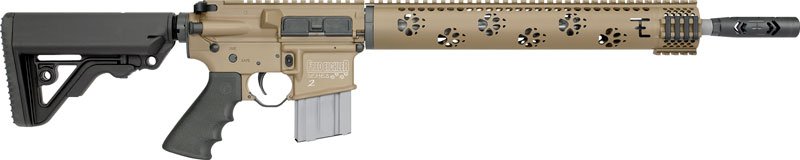 GFE1515TAN.jpg RRA LAR15 PREDATOR2 223 WYLDE - 6 POS STK 16" BBL ROCKOTE TAN