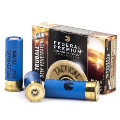 Federal 12 Gauge Ammunition Tactical LEB127DPRS 2-3/4" 1 oz Truball Deep Penetrator Rifled Slug HP 5 rounds - Federal Ammunition