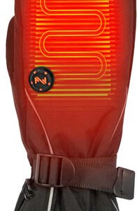 MOBILE WARMING UNISEX STORM - HEATED MITTEN BLACK X-LARGE