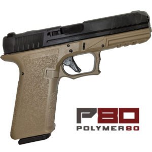 P80 Full Size 9MM 4.5 inch barrel 17 Round Optic Cut Black Slide with Flat Dark