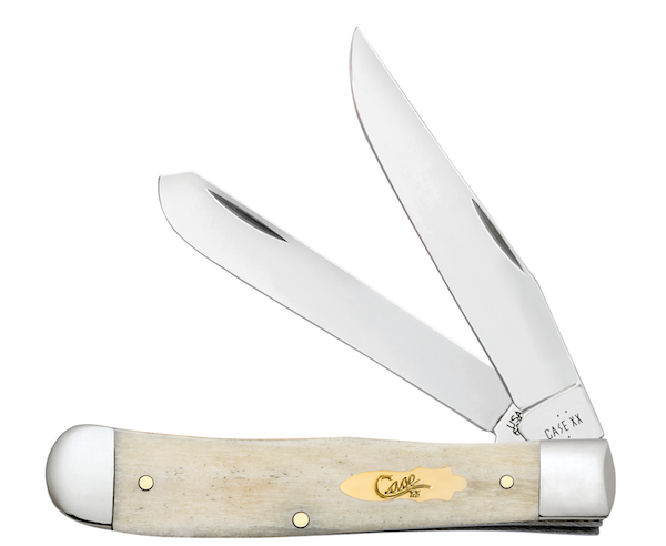 CASE TRAPR 2BL 41/8" S NATURAL BONE