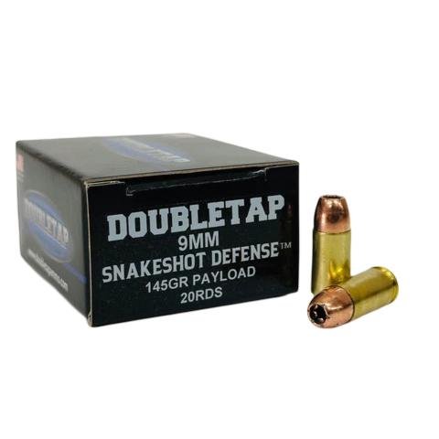 https3A2F2Fmedia.chattanoogashooting.com2Fimages2Fproduct2FDT9MMSS202FDT9MMSS201.jpg Double Tap SnakeShot Defense Handgun Ammunition 9mm Luger 145gr JHP+#9 Shot 20/ct