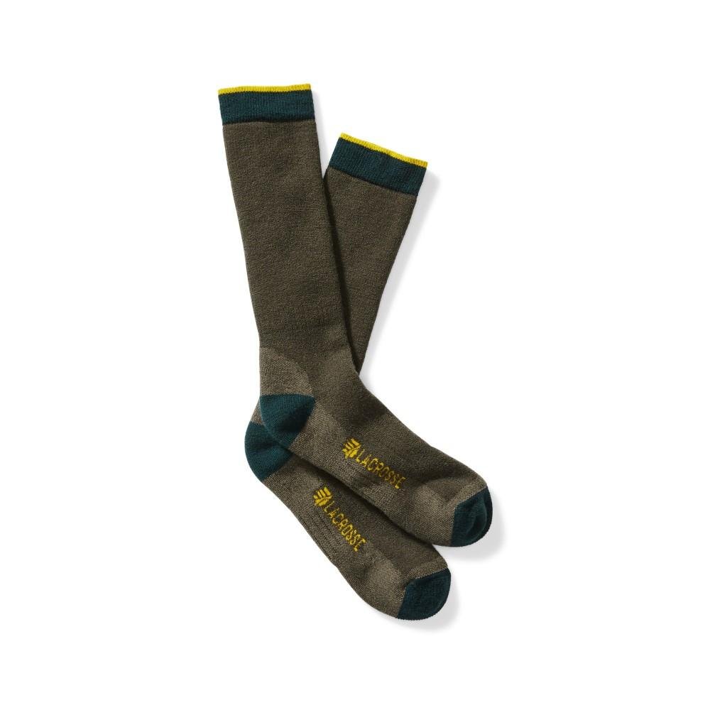 LaCrosse Men's Merino Midweight Sock Crew OD Green M