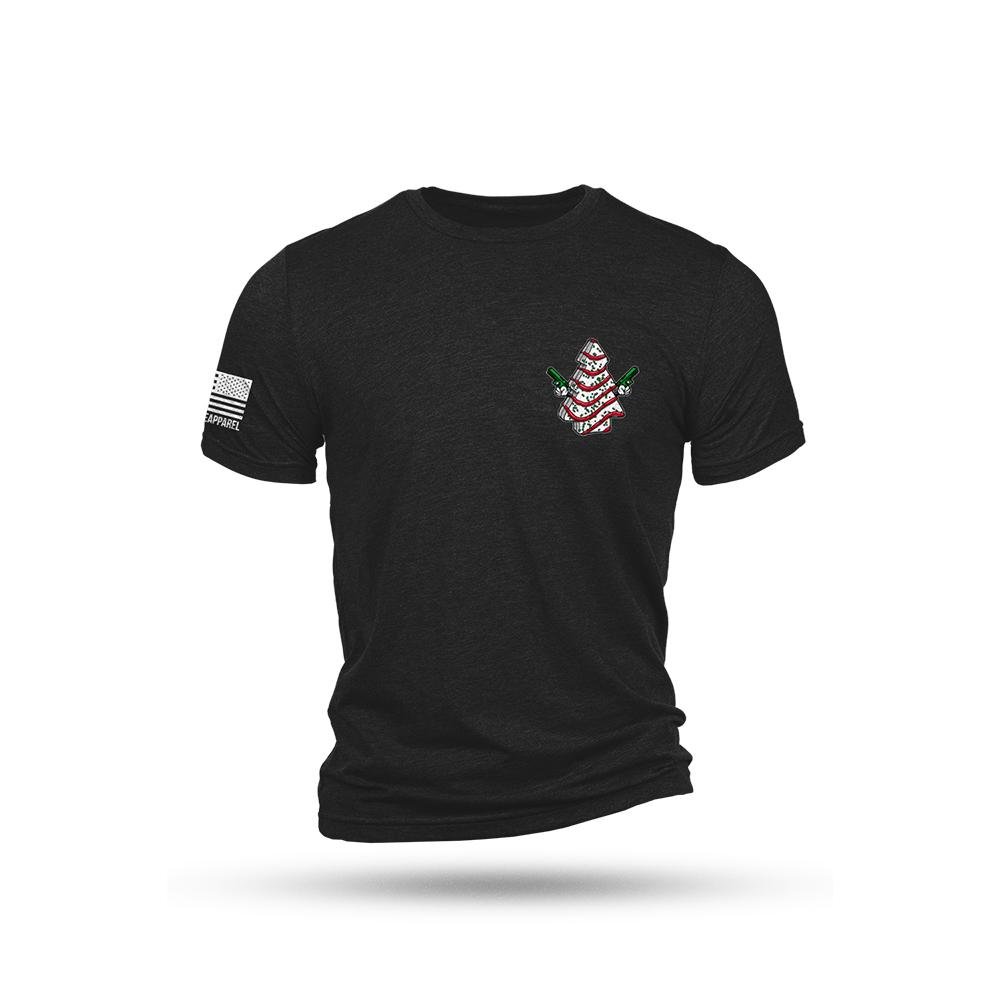 Nine Line Cake Tree Triblend Short Sleeve Shirt Black 3XL