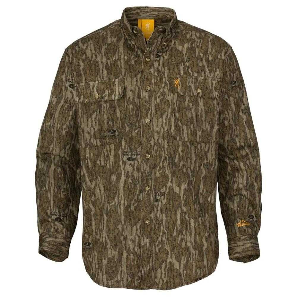 Browning Wasatch-CB Shirt Button-Front 2 Pocket Mossy Bottomland M