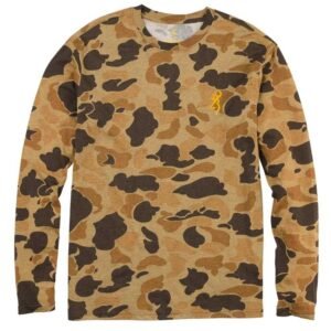 Browning Wasatch Long Sleeve T-Shirt Vintage Tan Camo XL