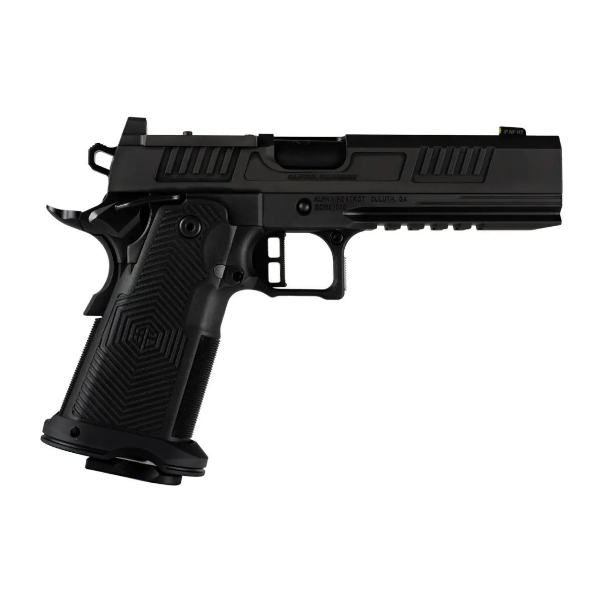 AF1911-ROMULUS  9MM 20 & 17 Rd Magazine (1 Each) 5" Bull Ramped Ported Barrel DLC Black MOS Optic Cut