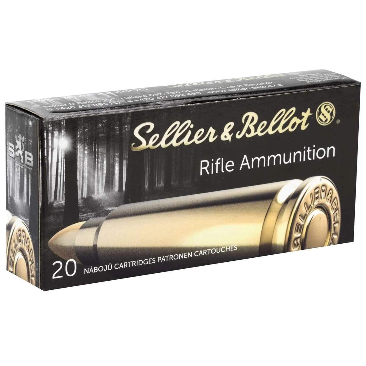 Sellier & Bellot Rifle Ammunition .30-06 Sprg 180 gr SPCE 20/ct