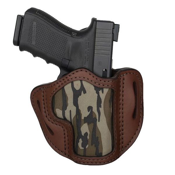 1791 GUNLEATHER MOSSY OAK BELT HOLSTER SIZE 2.1 BROWN RH FITS OFFICER 1911/GLOCK 1719