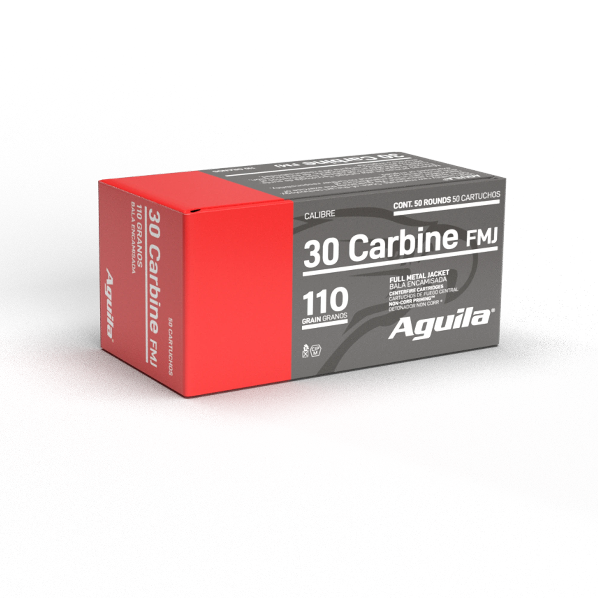 AGUILA 30 CARBINE FMJ 110GR 50RD BX 20 BXS PER CS