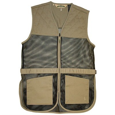 FULL MESH DUAL PAD SHOOTING VEST KHAKI 2XL