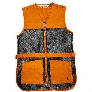 FULL MESH DUAL PAD SHOOTING VEST ORANGE XL
