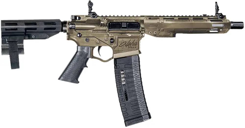 ATI ALPHA MAXX HGA 5.56X45MM 7.5IN BBL  POLY 7IN MLOK RAIL 60RD FDE REAR BRACE
