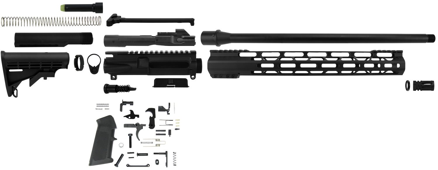 TacFire SSRK45ACPLPK AR Build Kit  Sports South Exclusive 45 ACP AR-Platform Black Nitride