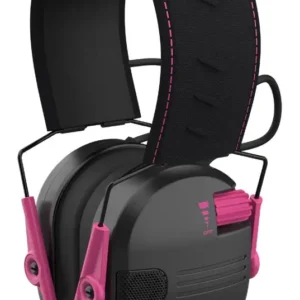 GSM WALKERS RAZOR COMPACT ELECTRONIC YOUTH/WOMENS MUFF BLK W PINK ( 4 PER CASE )