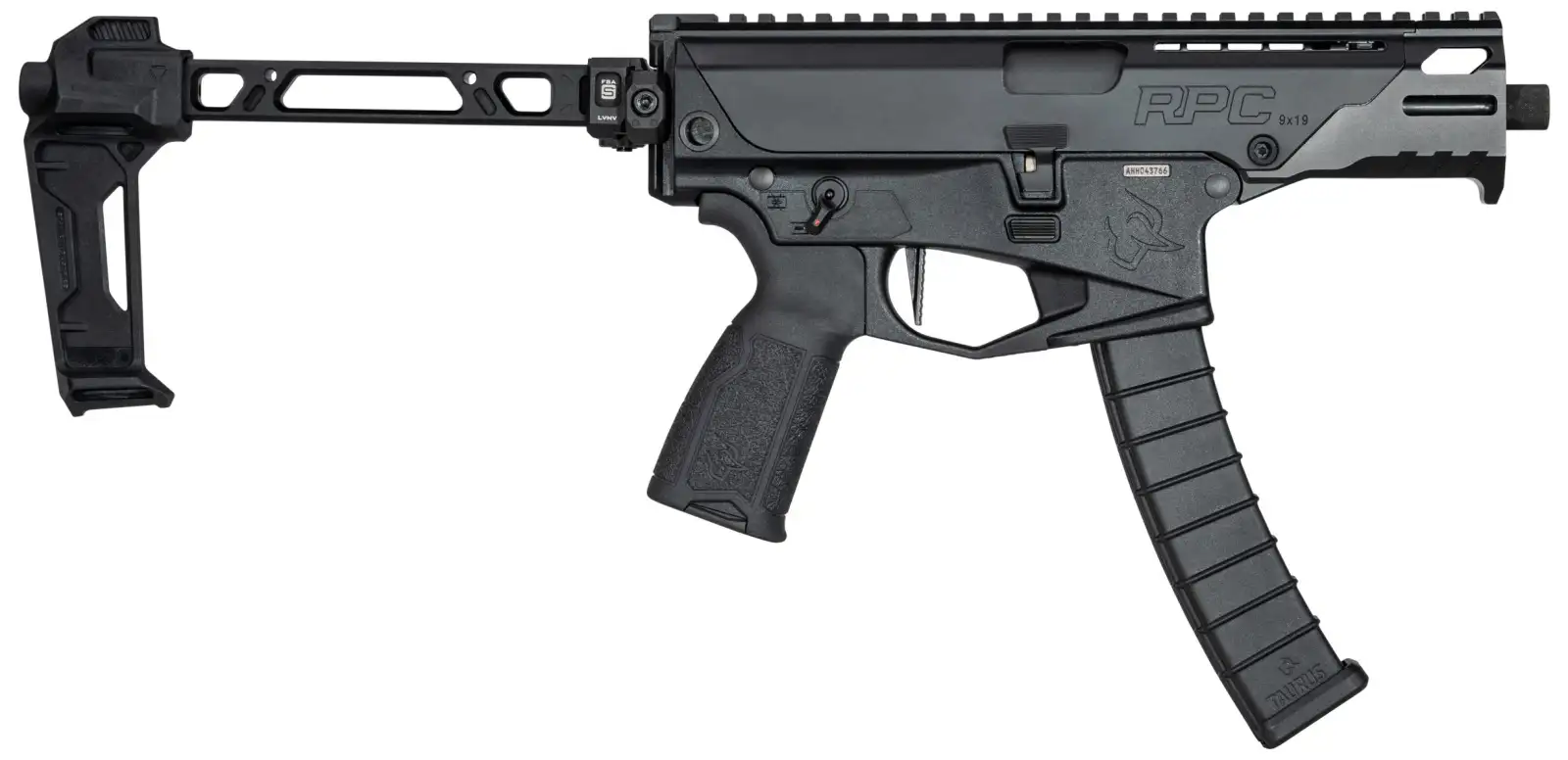 TAURUS RPC HGA 9MM 4.5IN BBL BLACK 2/32RD S.I. BRACE