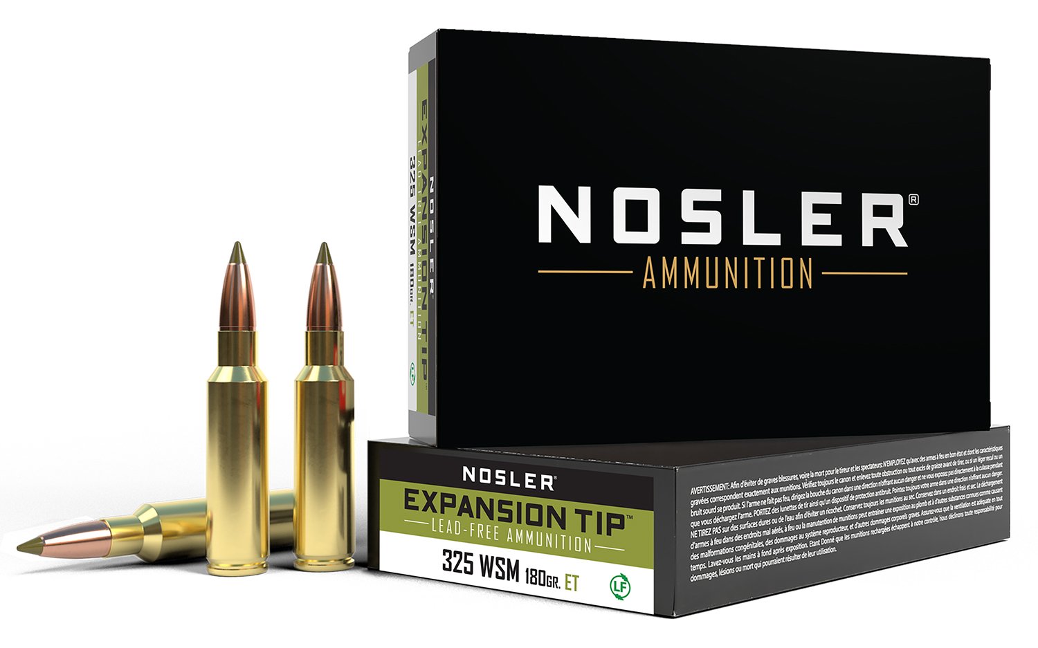 118766.jpg Nosler 40146 E-Tip Lead Free 325WSM 180gr E Tip 20 Per Box/10 Case